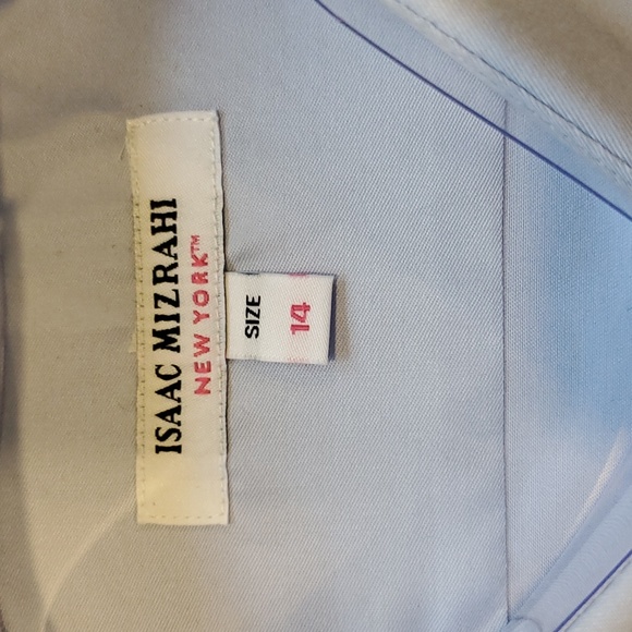 Isaac Mizrahi Size 14 Cotton Dress Shirt - Picture 4 of 5